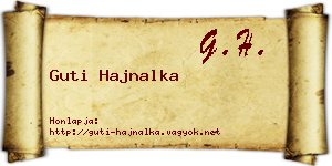 Guti Hajnalka névjegykártya
