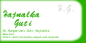 hajnalka guti business card
